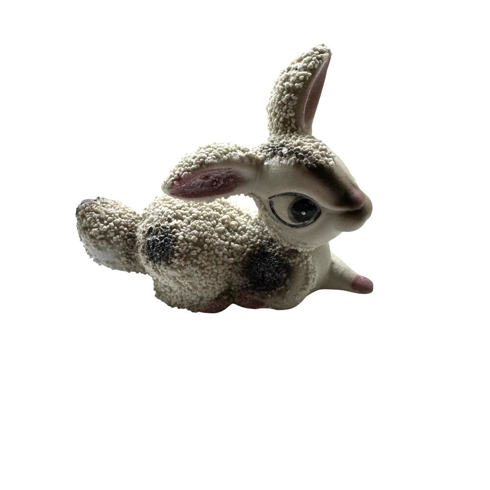 Vintage Anthropomorphic Frosted Sugar Bunny Rabbit Figurine Easter Texture Japan